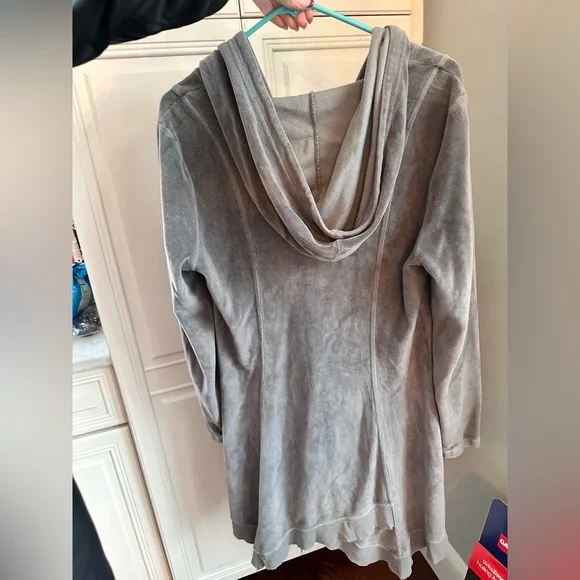 XCVI Demitra Hooded Jacket in Grey Size L - Picture 3 of 7